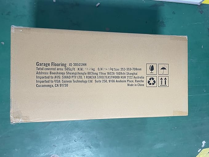 VEVOR Garage Tiles Interlocking, 12 x 12 x 0.53 inch 50 Pack Garage Floor Covering Tile, Non-Slip Double-Sided Texture Garage Flooring Tiles, for Garages, Basements, Repair Shops, Graphite Gray
