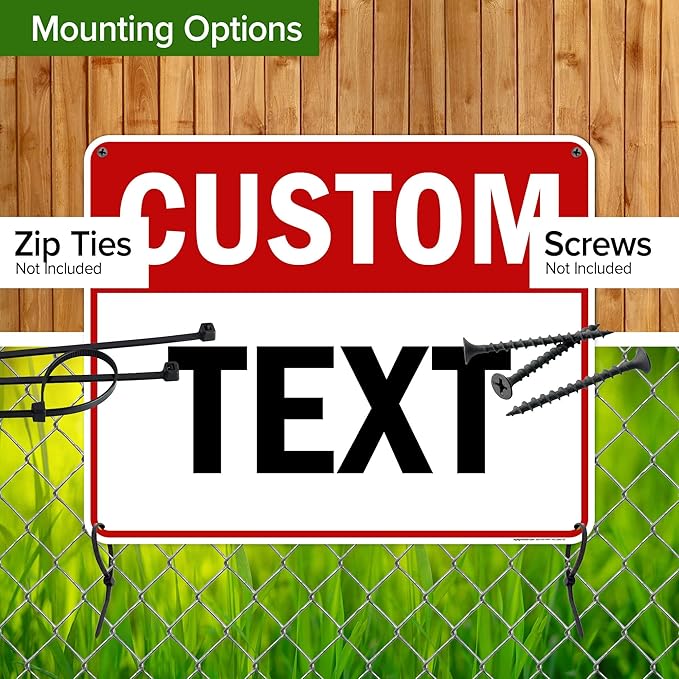 Custom Sign, Custom Sign for Business, Indoor/Outdoor use. 24x30 Inches, Rust Free .063 Aluminum, Fade Resistant, Made in USA by My Sign Center (Header)
