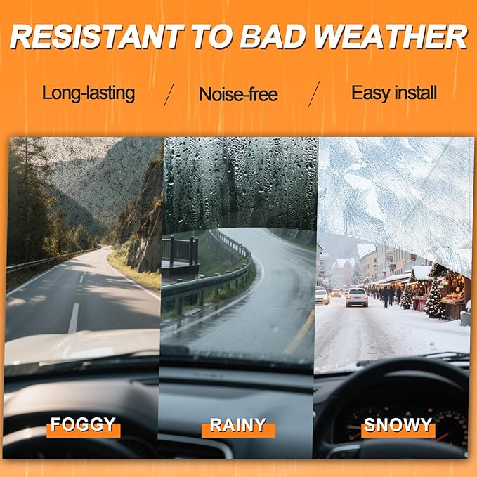 HULADAED® 22'' 20'' 10'' Windshield Wipers Replacement for Jeep Renegade 2023-2015,Silicone Front Rear Wiper blades for MY Car-All Weather & Quiet(3 PACK)
