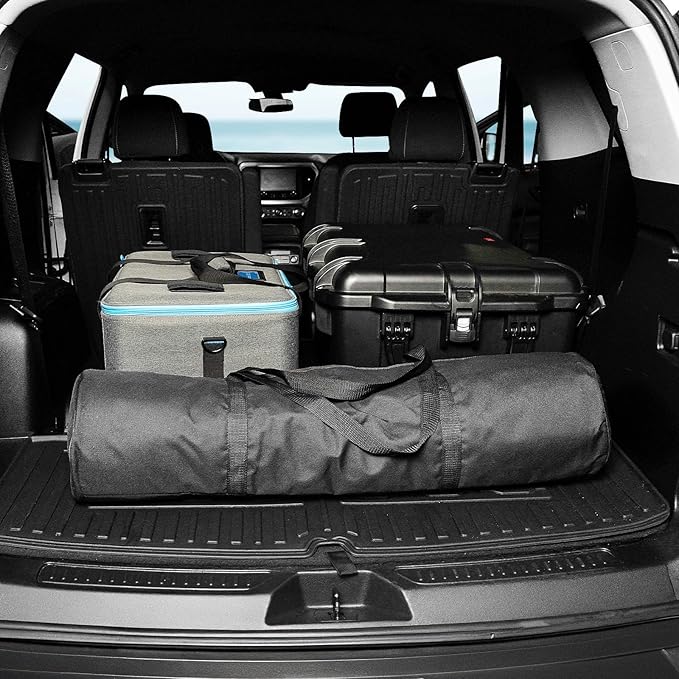 Floor Mats for 2017-2023 GMC Acadia (6-seat), All Weather TPE 2-in-1 Cargo Mat with Backrest Mat for Acadia Accessories