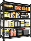 Garage Shelving Heavy Duty 3000LBS Loads, 48" W Adjustable Garage Storage Shelves, 5-Tier Metal Shelving Units and Storage, Industrial Utility Shelf, 48" Wx24 Dx78 H,Silver