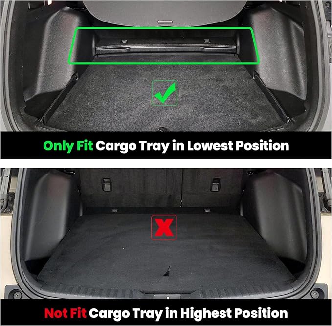 LASFIT Floor Mats & Trunk Mat for Honda CR-V 2017-2022 (NOT for Hybrid), All Weather Protection TPE Floor Liners 1st & 2nd Row & Cargo Mat in Lower Position Full Set, Black