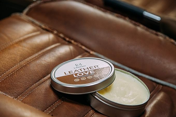 Lithium Leather Love Car Leather Cleaner and Conditioner - Deep Hydrating All Natural Premium Care For Car Interior that Restores, Rehydrates and Protects (4oz)