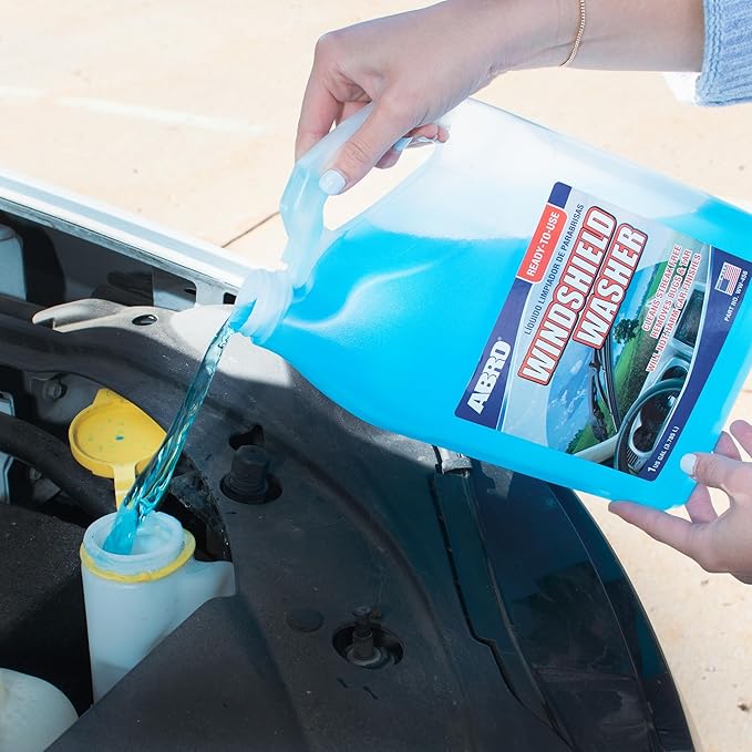 ABRO Car Windshield Cleaner Ready to Use Formula - 1 Gallon, Pre-Mixed, Delivers Streak-Free Cleanliness, Removes Bugs & Tar
