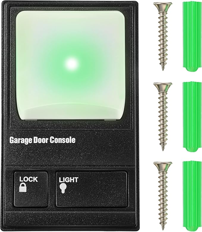 Multifunction Control Panel, Wired Replacement Panel Wall Keypad Button Compatible with Liftmaster 41A5273-1 78LM Garage Door Opener(Black)