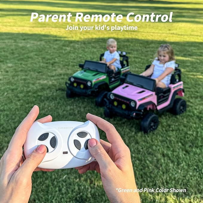 12V Kids Ride on Car Truck, Kids Electric Vehicles Car Ride on Toy for Toddlers 3-5 with Remote Control - Red