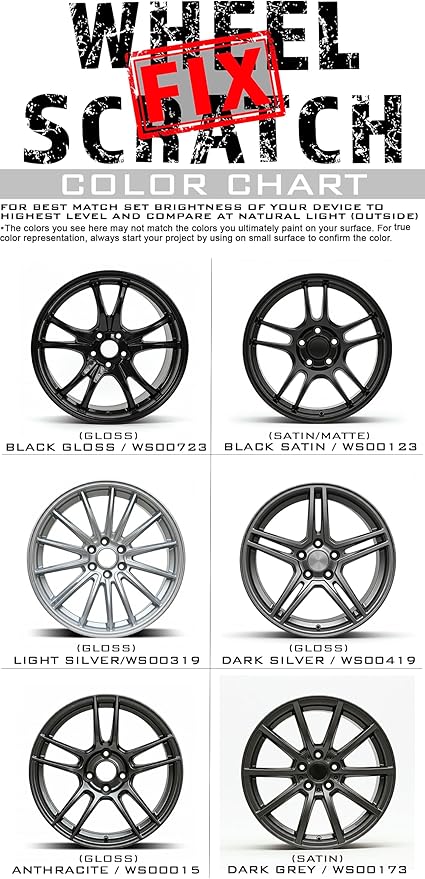 Gray Rim Touch Up Paint, Car Wheel Scratch Repair, Wheel Touch Up Paint Pen, curb rash repair, curb rim repair, Rim Alloy Gray Wheel Paint (Anthracite Pen Only)