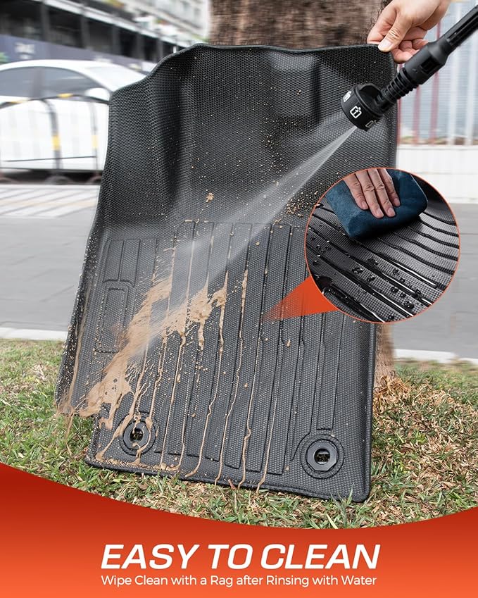 Car Floor Mats for Toyota Corolla: 2009-2013 Cargo Liner, All Weather Car Mats Trunk Accessories Custom Fit for Corolla 2009 2010 2011 2012 2013, TPE Rubber Carpet for Corolla 10th Gen Tech Black 4PCS