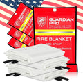 Emergency Fire Blanket for Home and Kitchen - 47"x47" - Must Have Fire Protection - Fire Suppression Fiberglass Fire Blankets for House Camping Car Office Emergency Survival Safety (4 Pack)