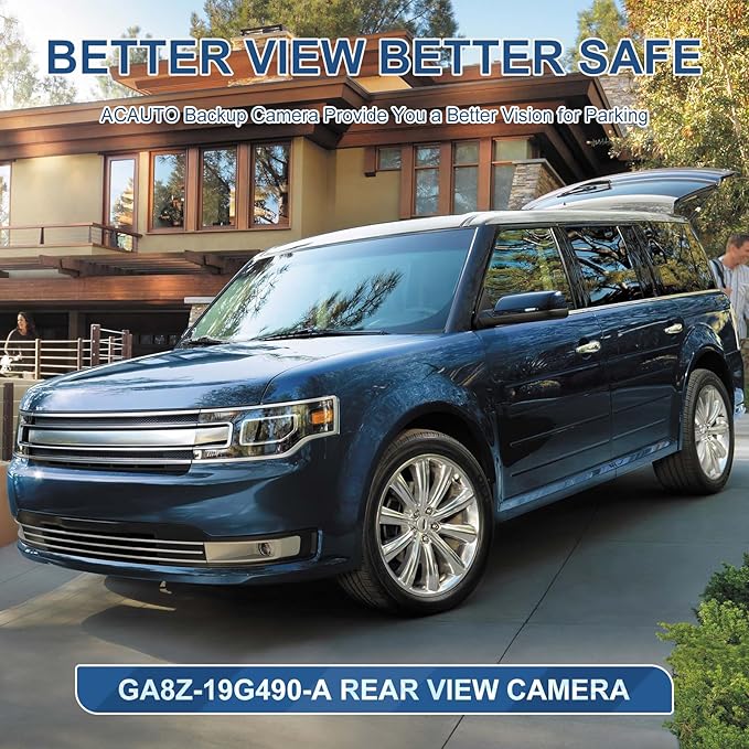 Rear View Backup Reverse Camera Fit for Ford Flex 2013-2019,Safety Parking Back Up Assist Camera OE Number GA8Z-19G490-A EA8Z-19G490-A DA8Z-19G490-A DA8Z-19G490-C