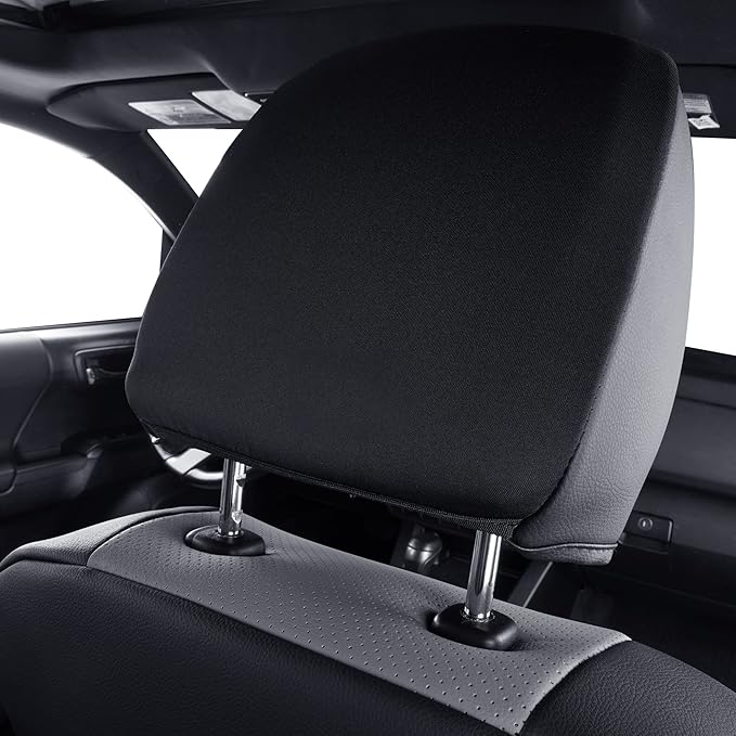 LUCKYMAN CLUB 2 Front Tacoma Seat Covers Custom Fit 2016-2023 Tacoma Crew Cab and Extended Cab (Gray 2 pcs)
