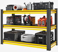 48" W Garage Shelving Heavy Duty, 1650LBS Loads Adjustable Garage Storage Shelves,3-Tier Metal Storage Racks and Shelving Units, Utility Rack Shelves,48" W x 18" D x 39" H,Yellow