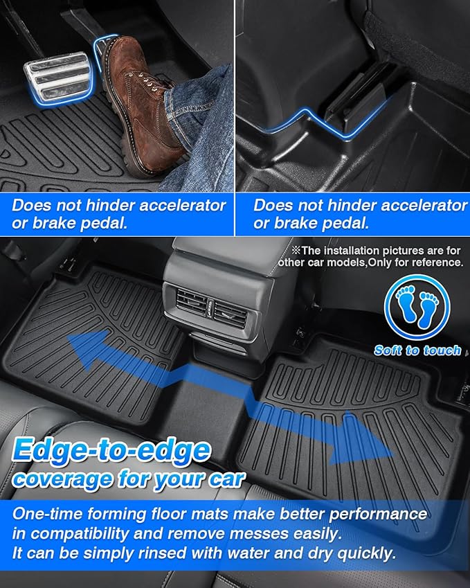 Cartist Floor Mats Custom Fit for Chevrolet/Chevy Trax 2024 2025 Accessories All Weather Floor Liners for Trax Heavy Duty TPE Odorless