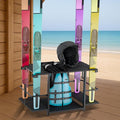 Water Ski Storage Rack – Garage Ski Rack Freestanding Organizer for Waterskis, Wakeboards, Paddleboards & Surfboards – Summer Water Sports Gear Holder for Indoor/Outdoor Use – 29x19x6 Inches