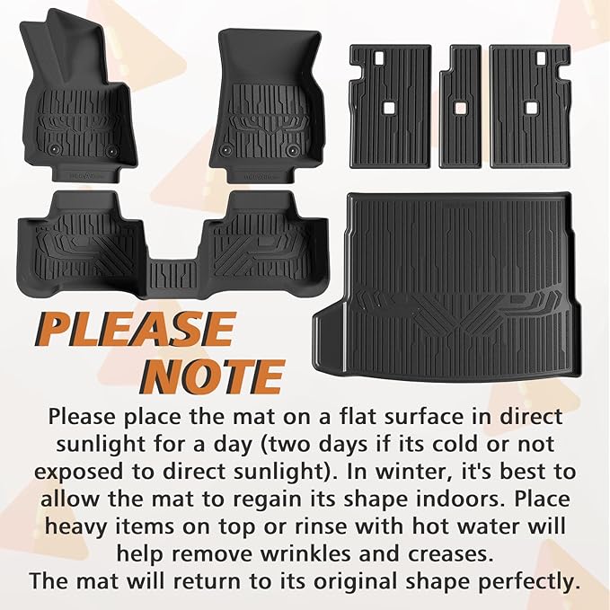 TripleAliners All Weather Liners Compatible with 2025 BMW X3 Accessories TPE Anti-Slip Odorless Custom Fit Floor Liners Rear Trunk Cargo Mat Seat Back Cover(Floor Mats & Trunk Mat & Backrest Mats)