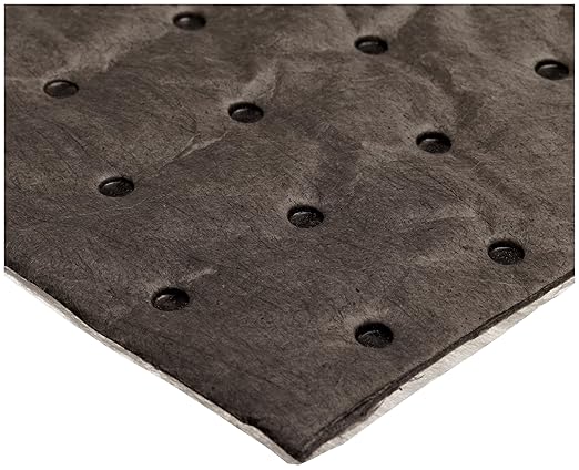 Oil-Dri L91001 15" W x 19" L Universal Middle Weight Bonded Perforated Pads (100 Mats/Box)