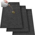 3 Pcs 36 x 60 Inch Oil Spill Mat for Driveway Garage Under Car Leaks Absorbent Oil Pad, Black Rubber Mat Garage Floor Protecting with Waterproof Backing, Reusable, Washable, Non Slip