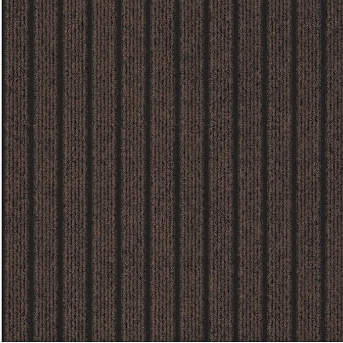 Ottomanson 2'7" x 6' Hallway Runner with Scraper Pile - Extra Durable Non-Slip Rug Mat for Indoor & Outdoor Use - Ideal for Kitchen, Entryway & Garage - High-Traffic Carpet, Brown
