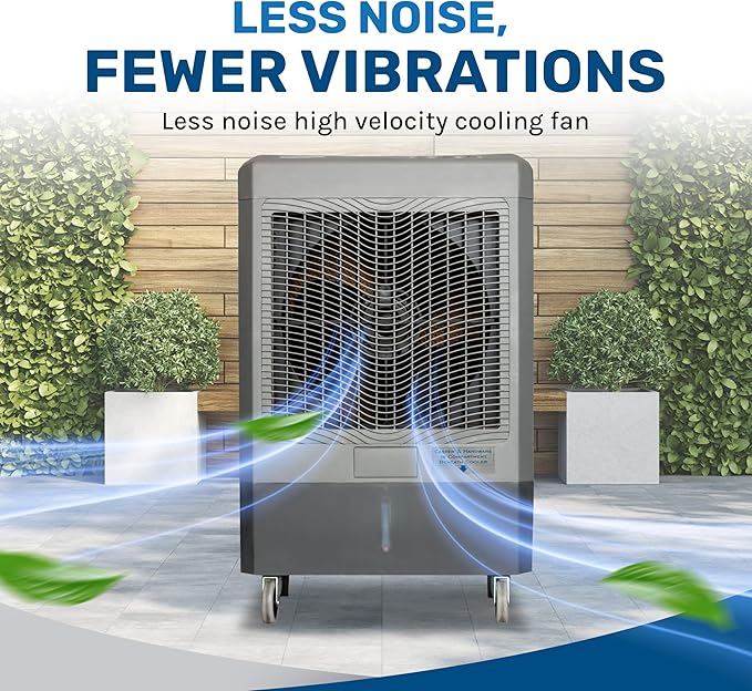 Hessaire MC61M 5,300 CFM 3-Speed Portable Evaporative Cooler