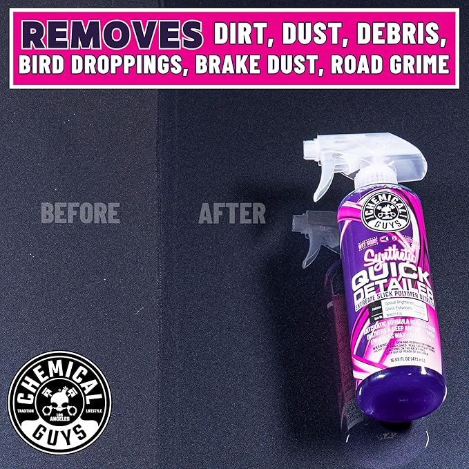 Chemical Guys WAC211 Synthetic Quick Detailer, Extreme Slick Polymer Detailer, Safe for Cars, Trucks, SUVs, Motorcycles, RVs & More, 128 fl oz (1 Gallon)