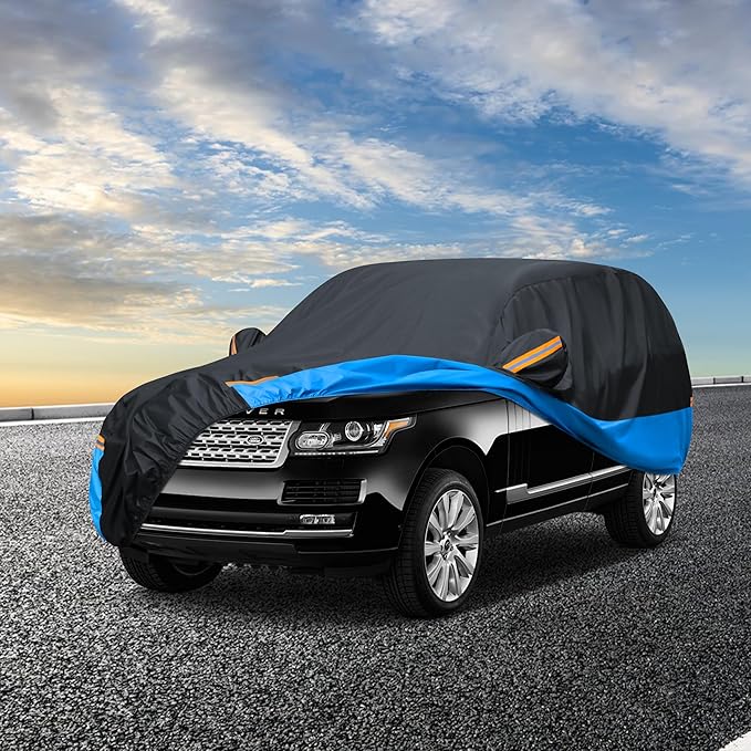 Car Cover Waterproof All Weather Outdoor Windproof Dustproof UV Protection Fit SUV