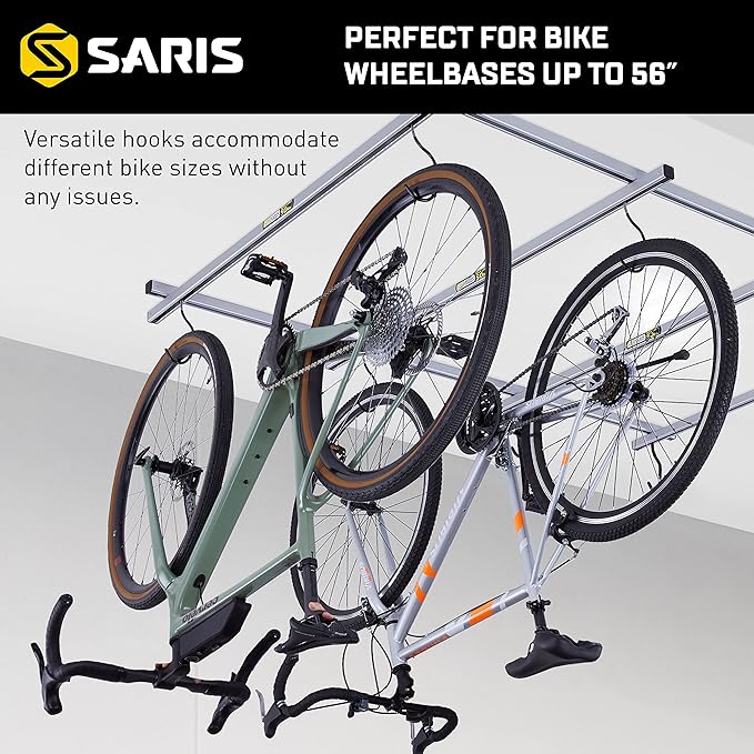 Saris Bike Storage, Cycle Glide Home Bicycle Parking, Ceiling Rack and Add-on-Kit