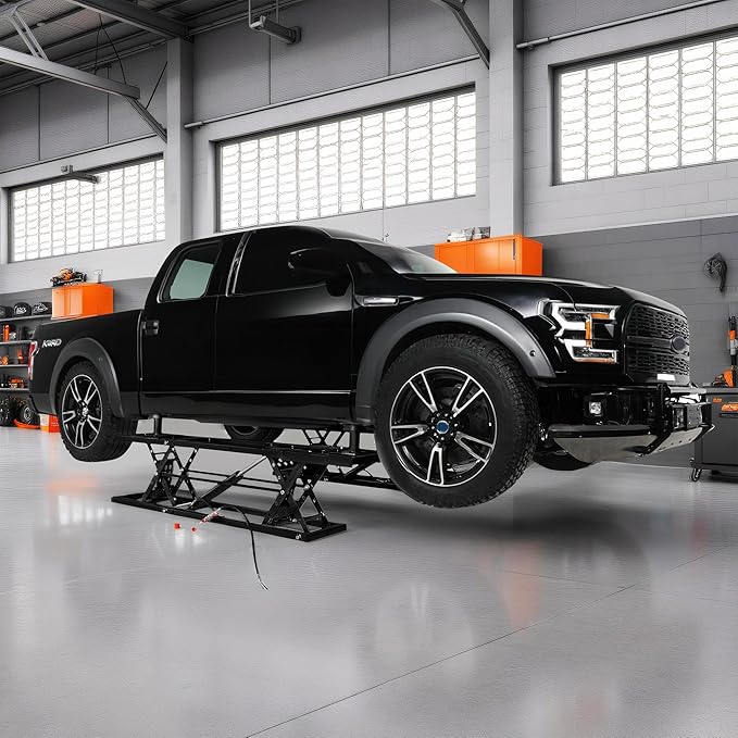 Jocisland Portable Car Lift, Capable of Lifting 7000 LBS Quick Jack with a Maximum Height of 28", Car Lifts for Home Garage and Shop