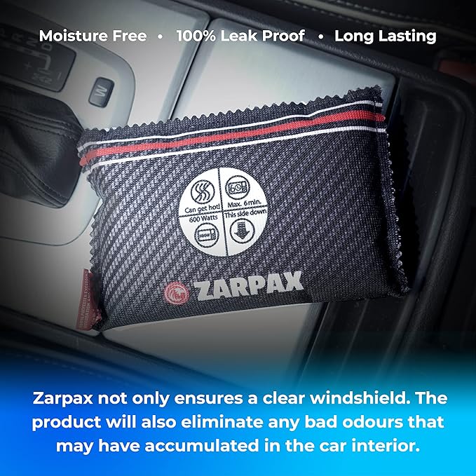 Car Dehumidifier - Rechargeable for Car, Auto, Truck, Van, SUV and RV/Motorhome Moisture absorber Dark Grey, Pack of 1