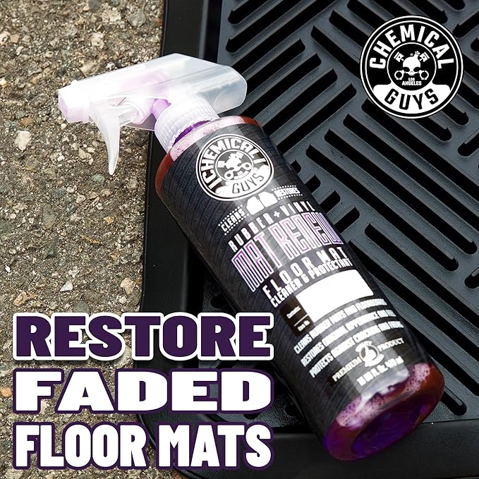 Chemical Guys Mat Renew Rubber + Vinyl Floor Mat Cleaner and Protectant, Safe for Cars, Trucks, SUVs, Motorcycles, RVs & More, Extra Large 32 fl oz