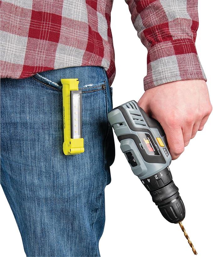 Performance Tool 20244 150+ Lumens Li-Ion Thin Work Light - 360 Degree Illumination, Compact Design