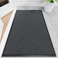 Front Door Mat, 3' x 5' Heavy Duty Indoor Outdoor Welcome Mat for Entryway, Commercial Floor Entrance, Low Profile, Non-Slip, Durable Rubber Backing for Entry, Patio, Home