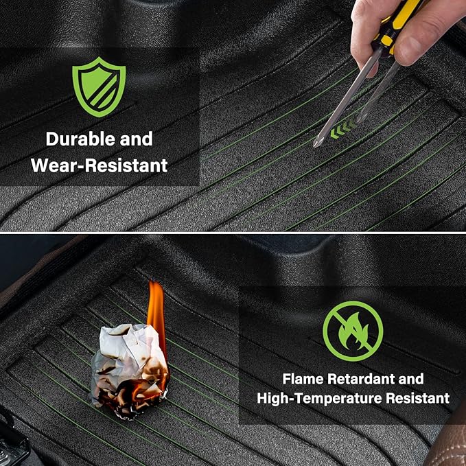 Floor Mats and Trunk Mat Custom Fit for Chevy Trailblazer FWD 2021 2022 2023 2024 2025 with Cargo Liner All Weather TPE Anti-Slip Thicken Car Mats for Chevrolet Trailblazer Accessories