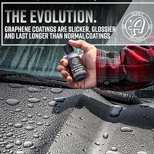 Adam's Polishes UV Graphene Ceramic Coating - 10H Ceramic Coating for Cars W/UV Glow Technology | 7+ Years of Protection | Apply After Car Wash Clay Bar Car Buffer Polisher | Boat RV Motorcycle