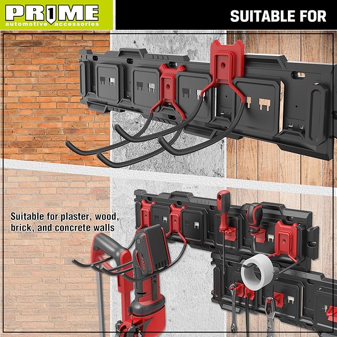 PR1ME Garage Hook, 1 Pack Heavy Duty Garage Wall Mount Hook, C Utility Garage Wall Storage Hook, Garage Storage Organization and Tool Hanger for Hoses, Extension Cords and Recreational Equipment