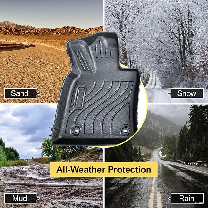 Full Set Floor Mats Custom Fit for 2025 Toyota Camry 2025(Include Hybrid) All Weather Floor Mats 2025,Front and Rear Row Mats Liners Trunk Bed mat,Toyota Camry Accessories 2025(4 PCS)