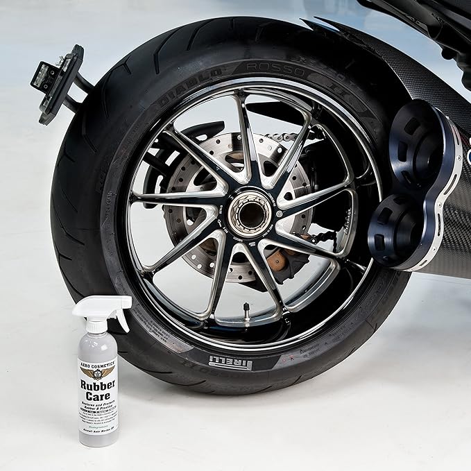 Aero Cosmetics Ceramic Tire Dressing Protector, No Tire Shine, No Dirt or Brake Dust Attracting Residue 16 Fl. oz (2-Pack) Satin/Matte Finish Stays Clean Longer Cleans Up Easier Aircraft Grade