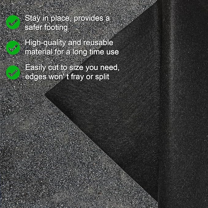 60 * 72IN Oil Spill Mat, Garage Floor Mat, Premium Absorbent Oil Pad, Waterproof, Protect Garage Surface from Spill & Stain, Reusable, Washable, Durable, Black