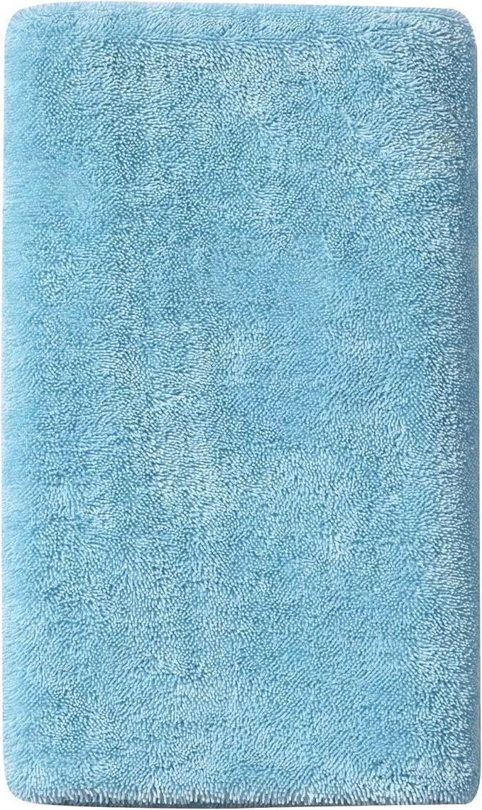 JOYMOOP Car Dry Towel, Quick Drying, Medium Size, Microfiber Cleaning Cloth, Blue, 35.4 x 23.6 Inches, 1 Pack for Boates, RVs, SUVs, Trucks, Cars