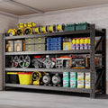 68" W Storage Shelves 8000lbs Garage Metal Shelving Heavy Duty Garage Shelves Adjustable Storage Shelves for Industrial, Factory, (68" W X 24" D X 63.5" H)