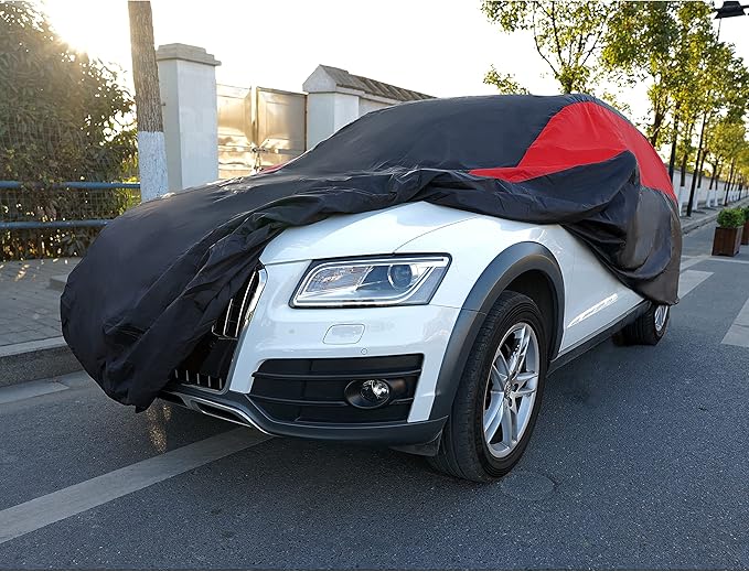 MORNYRAY Car Cover Waterproof All Weather Windproof Snowproof UV Protection Outdoor Indoor Full car Cover, Universal Fit for SUV (Fit SUV Length 181-190 inch)