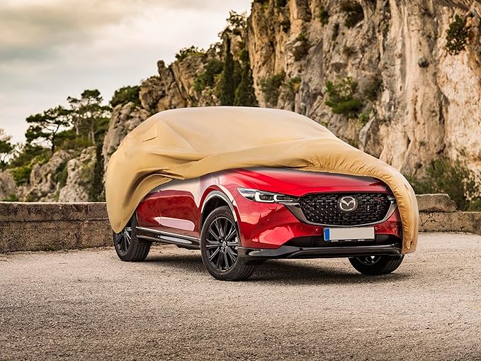 Heavy Duty Outdoor Car Cover Custom Fit for Mazda CX-5,Windproof All Weather Waterproof Sun Rain UV Dust Snow Protection Outdoor Car Covers