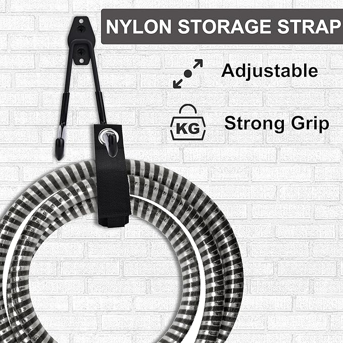 QUELIEN Large Garage Hooks, Heavy-Duty 7.5 in Cord Organizer for Garage Organization, Storage, and Hose Holder – Space-Saving and Durable Design for Home, Garage, and Workshop Use