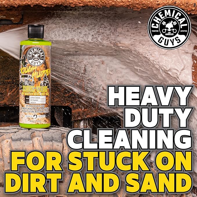 Chemical Guys CWS202 Tough Mudder Foaming Truck, Off Road and ATV and RV Heavy Duty Wash Soap, (Works with Foam Cannons, Foam Guns or Bucket Washes), 128 fl oz (1 Gallon), Lemon Scent