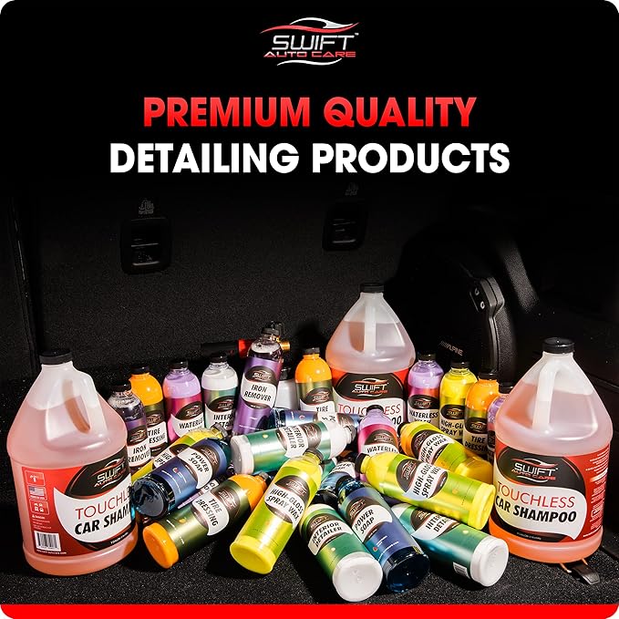 Swift Touchless Ceramic Foamable Wax (32 Oz) – Spray On/Rinse Off For High-Gloss, Hydrophobic Protective Layer | For Foam Cannon & Foam Pump Sprayer After Car Wash | Wax Cars, Trucks, RV’s & More!