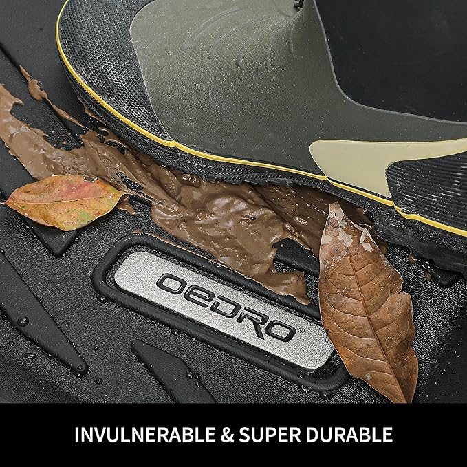 OEDRO Upgraded Floor Mats Fit for Toyota Grand Highlander 2024 2025 w/Subwoofer 7 Seat (Include Hybrid), TPE Interior Seat Back Covers and Cargo Liner Behind 3rd Row (Trunk Mat with Backrest Mat)