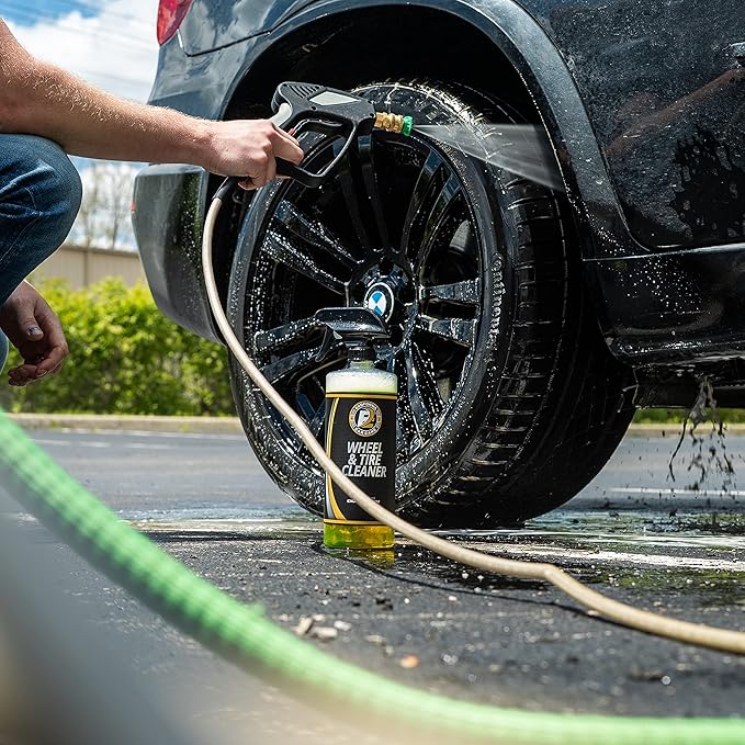 ExoForma Wheel & Tire Cleaner - Removes Built-Up Brake Dust, Dirt & Grime - Improves Dressing Performance - 2-in-1 Formula - Chosen by Pros (16 FL Oz)