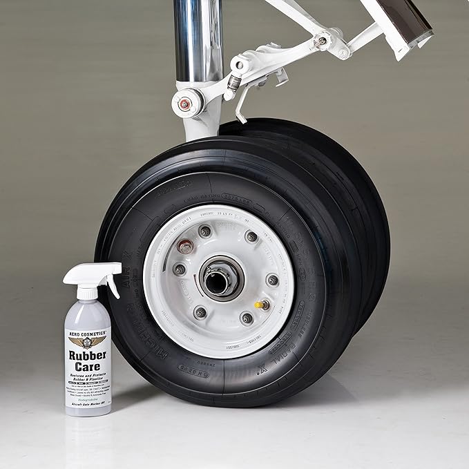Aero Cosmetics Ceramic Tire Dressing Protector, No Tire Shine, No Dirt or Brake Dust Attracting Residue 16 Fl. oz (2-Pack) Satin/Matte Finish Stays Clean Longer Cleans Up Easier Aircraft Grade