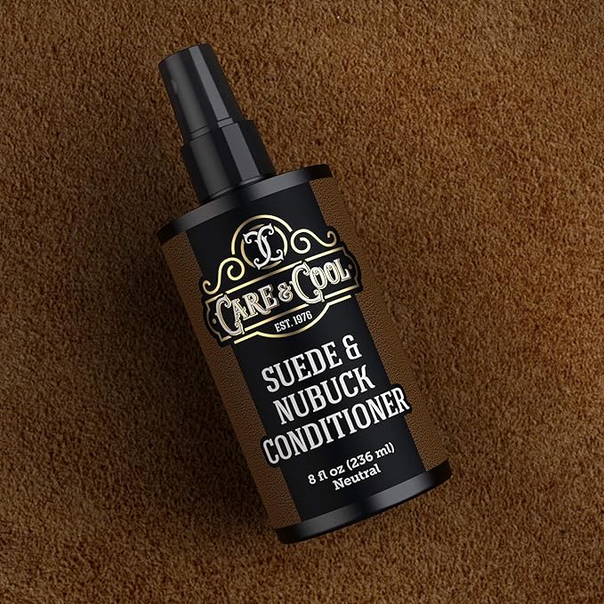 Care & Cool Suede and Nubuck Conditioner, Renovator, and Protector. Your Best Choice for Waterproofing and Rejuvenating The Delicate Structure Against The Elements and Abrasive Impurities (8 Fl Oz)