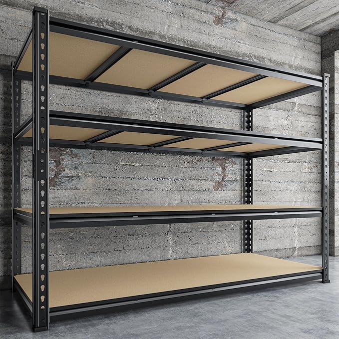 59.8" W Metal Shelving 59.8" H Storage Shelves 2200LBS Garage Shelving Adjustable Metal Shelves Heavy Duty Pantry Shelf for Basement Warehouse Garage Pantry 59.8" W x 24" D x 59.8" H