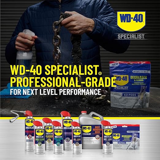 WD-40 Specialist Degreaser and Cleaner EZ-PODS, Customizable Industrial-Strength Concentrate, Multi-Surface Cleaning Solution, 20 Pods (Pack of 6, 120 Count Total)